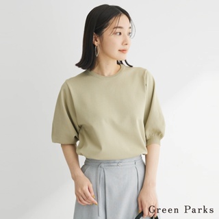Green Parks 可愛泡泡五分袖針織圓領上衣(6A46L2C0100)