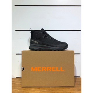 Merrell Speed ECO Mid WP 男款戶外鞋 健行鞋 黑色ML037537