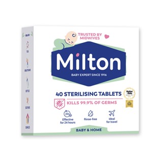 現貨 優惠 [5公升消毒水只要7元]Milton米爾頓 40錠大錠消毒錠 加贈迷你錠 次氯酸水 嬰幼童適用 100118