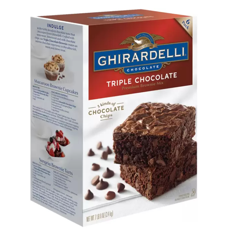 COSTCO代購 好市多 Ghirardelli Triple 巧克力布朗尼預拌粉 3.4公斤 巧克力 布朗尼 蛋糕粉