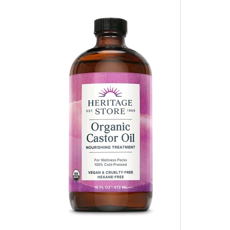 現貨 Heritage store 有機 冷壓 100%蓖麻油 Castor Oil 473ml