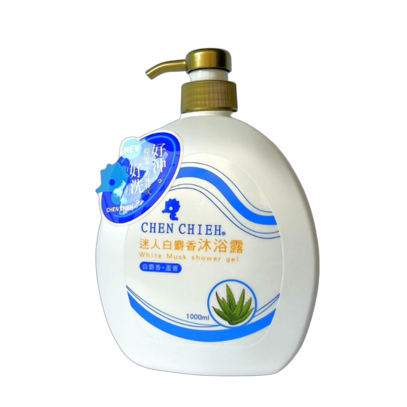 --QQ小館--晨捷 迷人白麝香沐浴露 1000ml｜洗完不黏不澀 芳香持久 晨捷沐浴乳