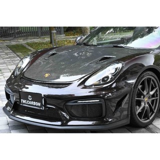 TWL台灣碳纖 全新PORSCHE 保時捷981 Cayman Boxster GTS GT4 碳纖維風刀