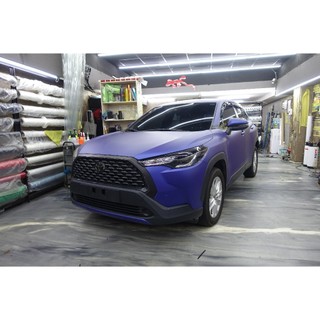 Toyota Corolla Cross全車貼膜 Corolla Cross消光藍貼膜 Corolla Cross改色