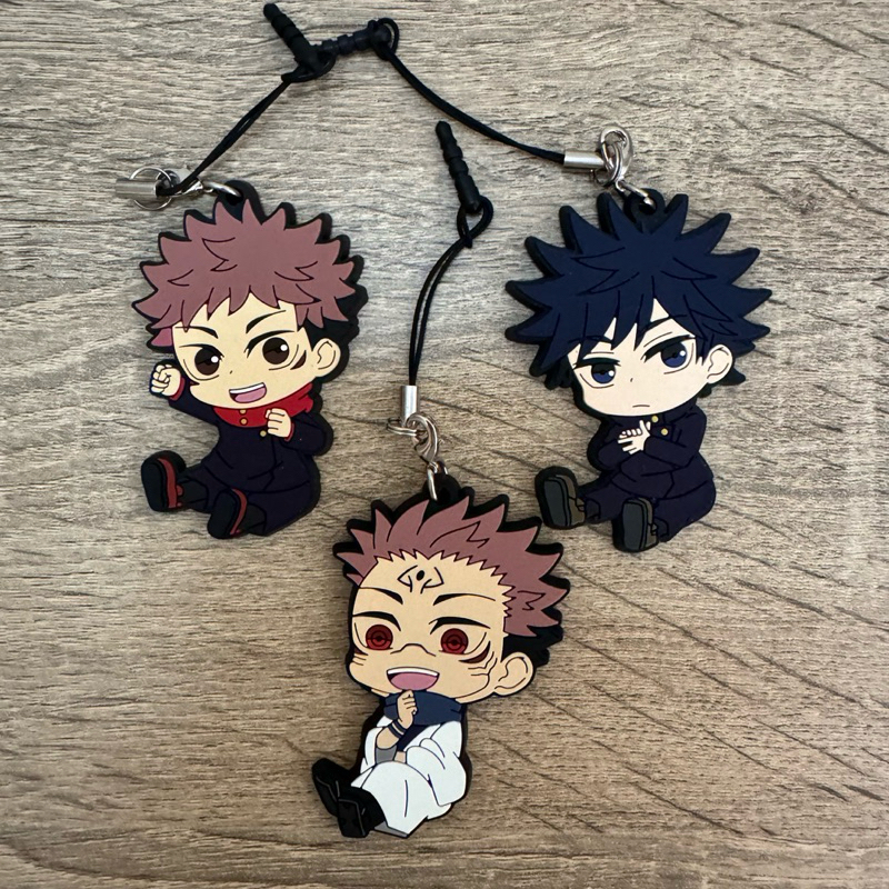 🍭Ruo🍭咒術迴戰 軟膠吊飾 耳機塞 6公分 已拆 無原包 虎仗悠仁 伏黑惠 宿儺 兩面宿儺 虎杖