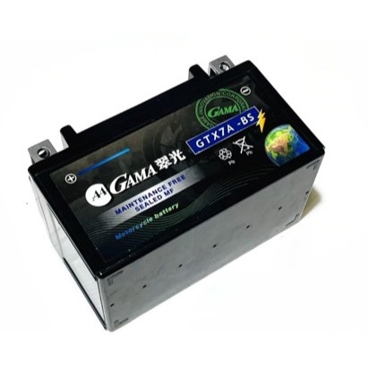 臺北 電池DIY GAMA機車電池 GTX7A-BS Many 110cc機車專用電池，優惠價格出售！同YTX7A-BS