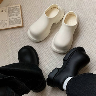 【PAGANS STORE】韓國 巴黎感 米奇 大頭 厚底 增高 德比鞋 短靴 防水 懶人鞋 拖鞋 廚師鞋