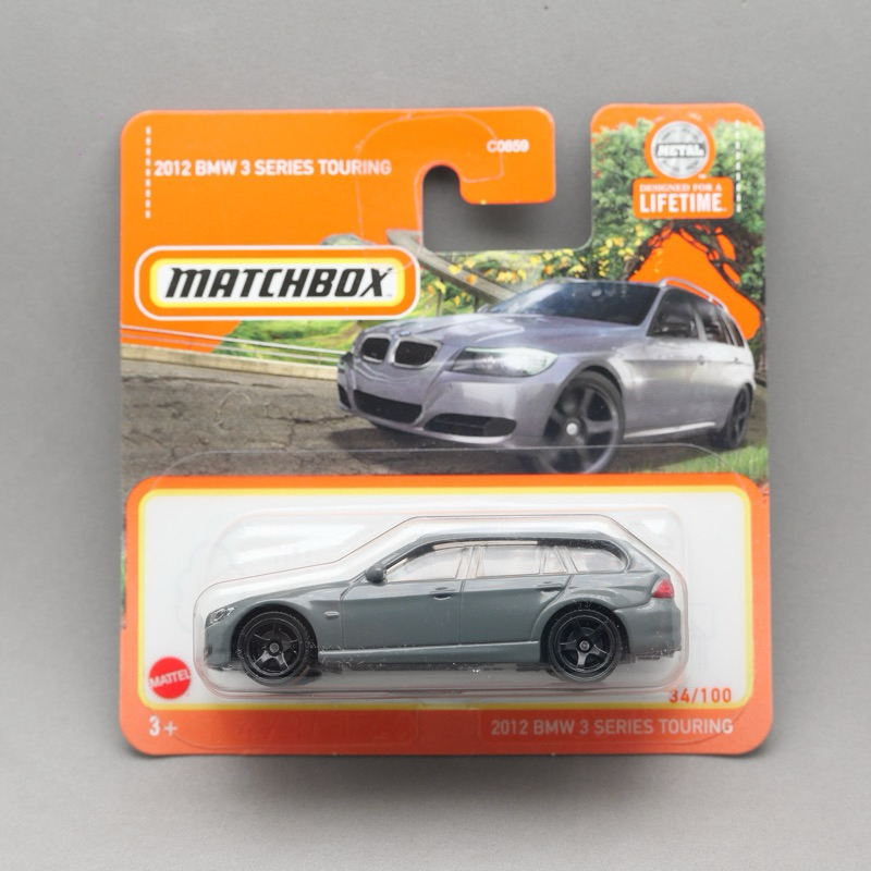 Matchbox 火柴盒 BMW 3 Series Touring 3系 旅行車 水泥灰 歐版短卡