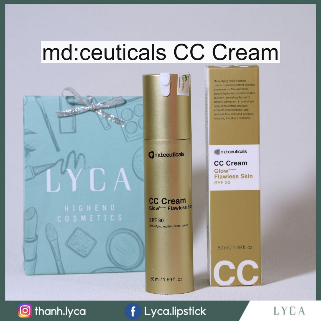 💚 [LYCA] 現貨秒發 md:ceuticals CC CREAM GLOWBOOSTER 無瑕肌膚 4IN1