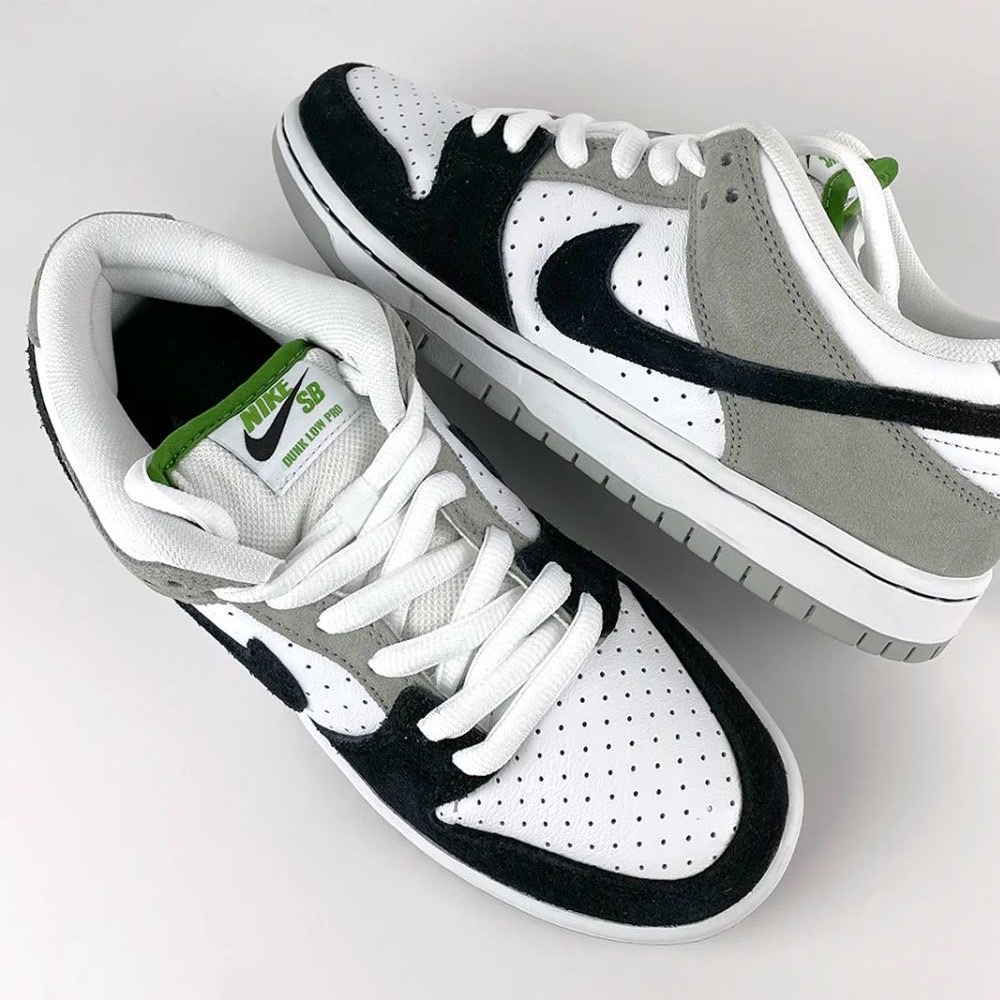 (現貨)MAKEUSTARE 沐斯潮流 Nike SB Dunk Low ChlorophylI 灰 白 黑 麂皮