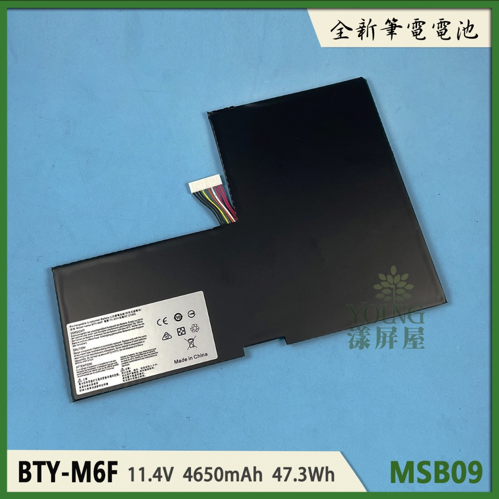 【漾屏屋】適用於 MSI微星 GS60 6QC GS60 6QE BTY-M6F MS-16H2  筆電 電池