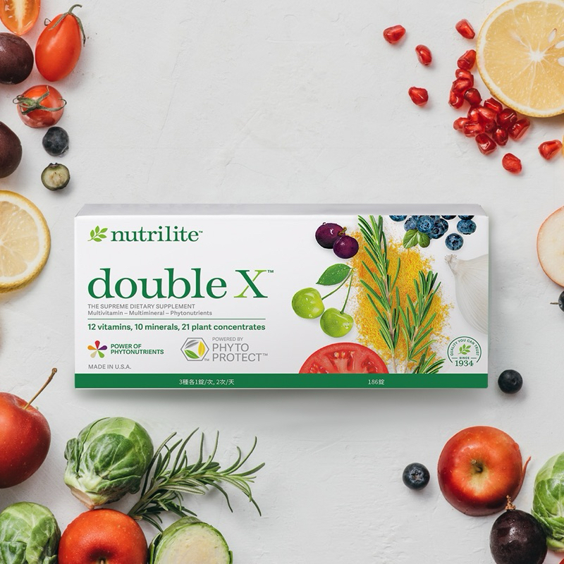 DOUBLE X蔬果綜合營養片 - 補充包 專為國人設計全方位均衡營養配方，輕鬆攝取完整五色蔬果菁華，補足營養缺口