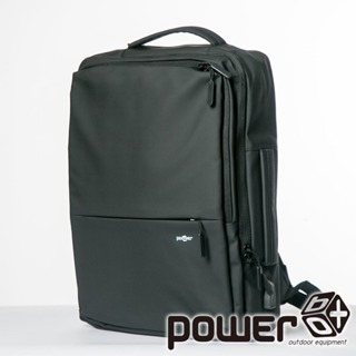 【Power Box】經典商務雙肩包『黑』P23753 戶外.旅遊.自助旅行.多隔間.後背包.商務包.肩背包.手提包.行