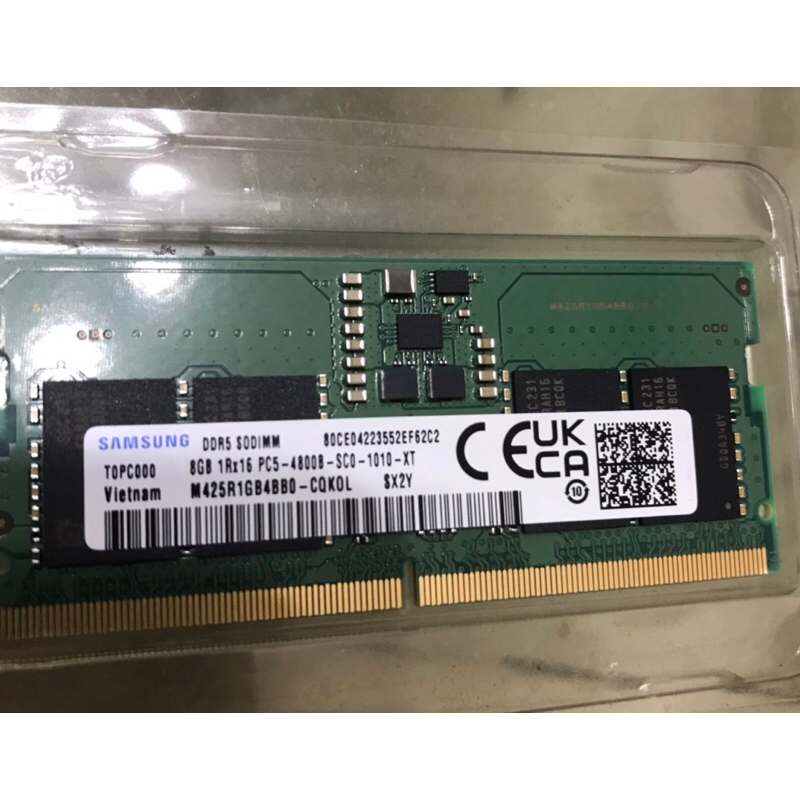 售 筆記型記憶體 三星 DDR5 8G 4800*2