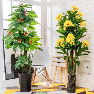 【LADUTA 拉布塔】仿真植物盆栽假樹假綠植大型客廳落地室內裝飾擺件塑料