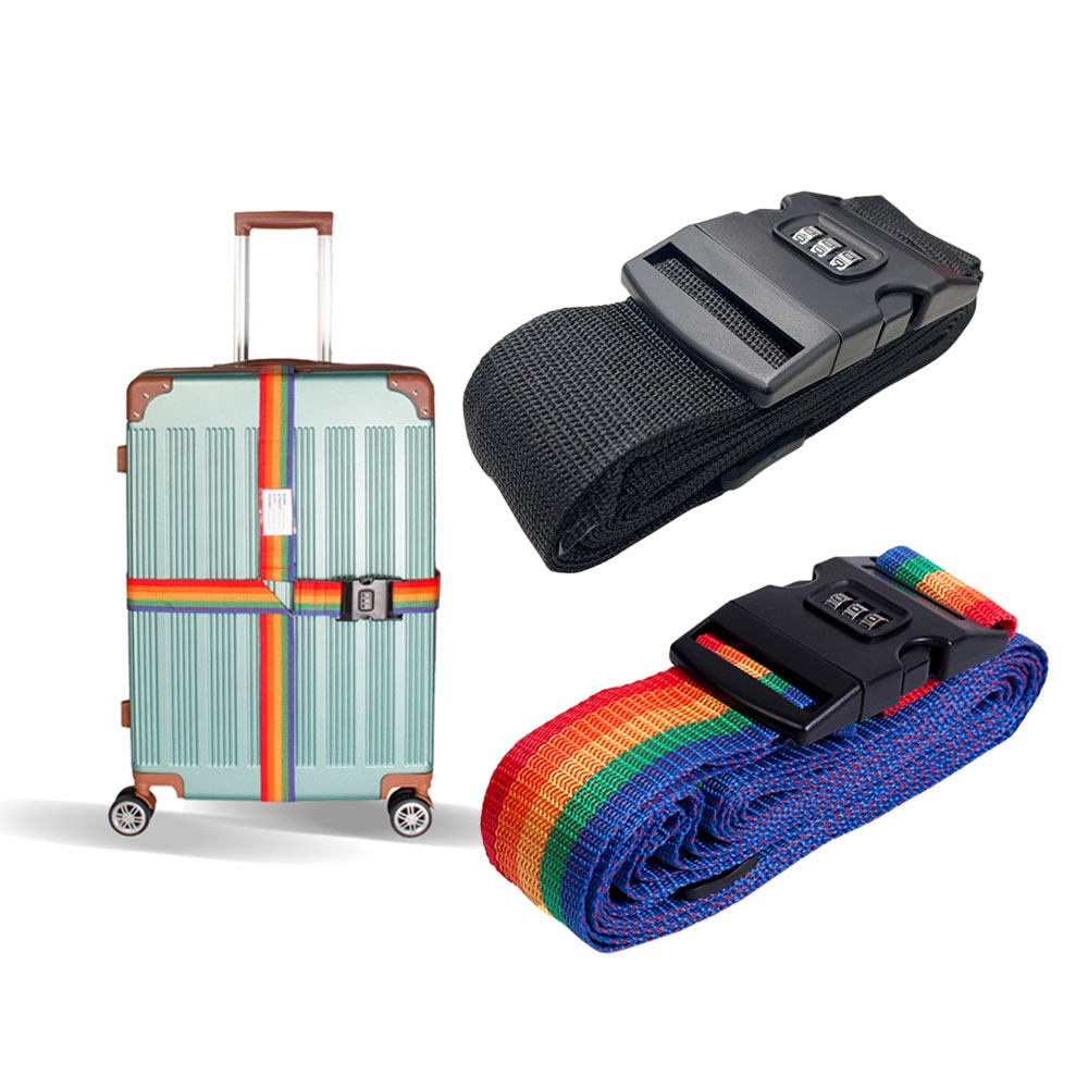 【COMET】十字密碼鎖行李箱束帶(行李箱綁帶 密碼鎖 十字行李箱束帶 行李箱密碼鎖 行李箱運輸綁帶/BD011)