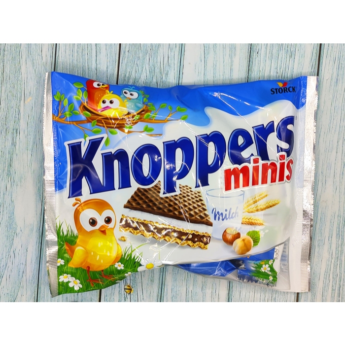 【Knoppers】 威化餅迷你分享包Minis 200g 即期良品 巧克力威化餅 德國進口