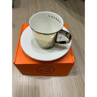 納智捷贈品 中秋杯組禮盒 鏡面咖啡杯盤
