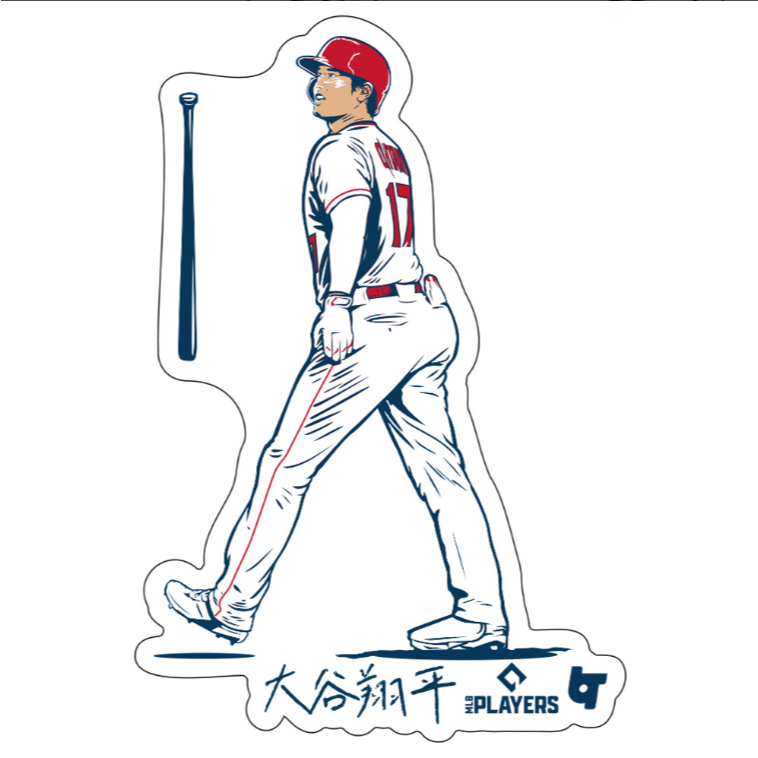 現貨 大谷翔平 貼紙  MLB 洛杉磯天使 Shohei Otani - Angels 美國職棒大聯盟