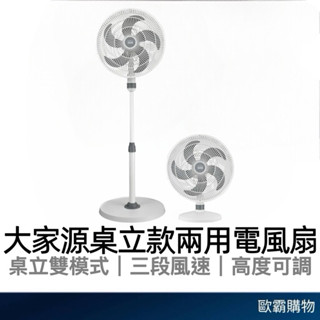 【歐霸購物】大家源 14吋 桌立兩用風扇 涼風扇 立扇 電風扇 桌扇 循環扇 風扇 小電扇 電扇 伸縮風扇