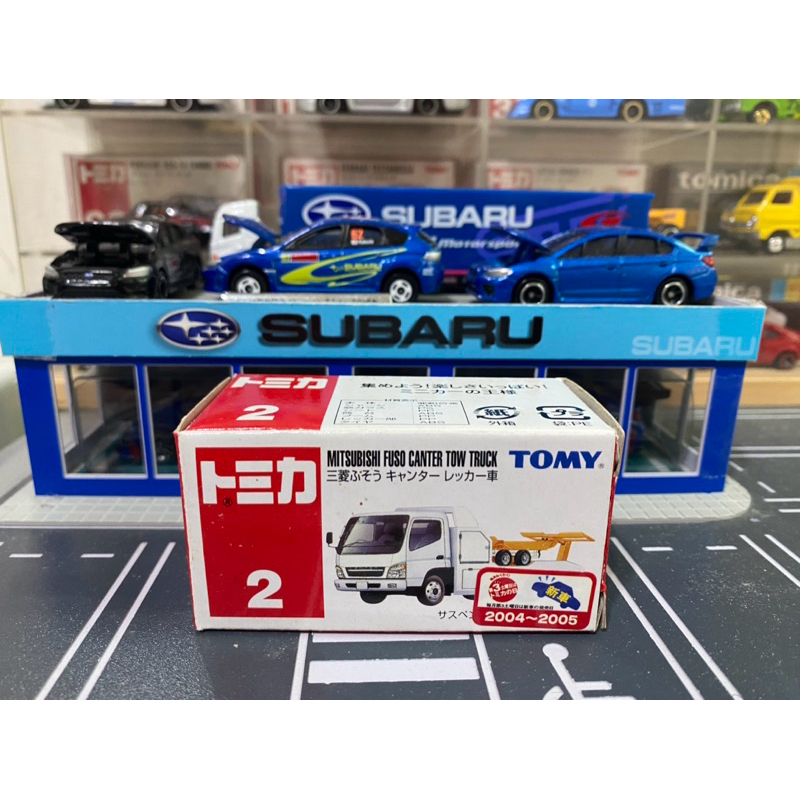 TOMICA NO.2-4 MITSUBISHI FUSO CANTER TOW TRUCK 絕版新車貼空盒