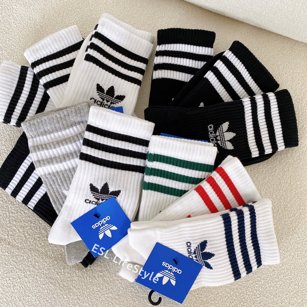 現貨 adidas Originals 愛迪達 三葉草 三入一組 中筒襪 運動 長襪 襪子 GD3575 IL5024