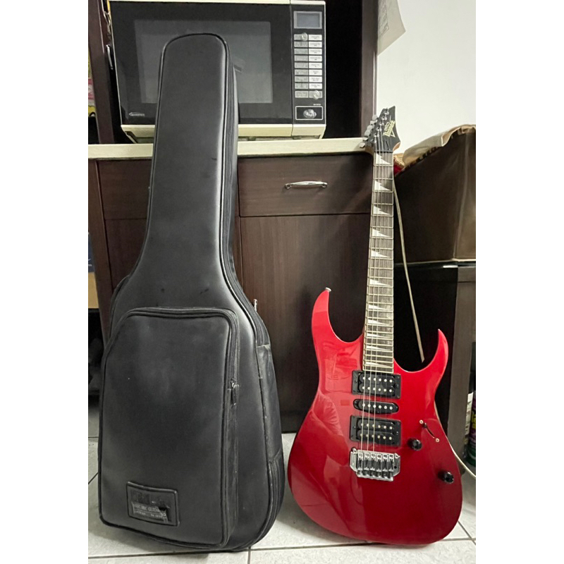 二手Ibanez GRG170DX-CA 紅色 GIO系列 小搖座 電吉他 雙單雙拾音器（附硬皮吉他袋）