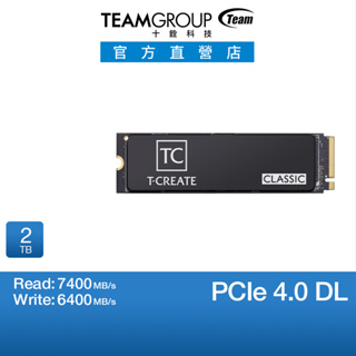 十銓 T-CREATE CLASSIC DL M.2 PCIe Gen4x4 SSD 1T/2T PHISON主控