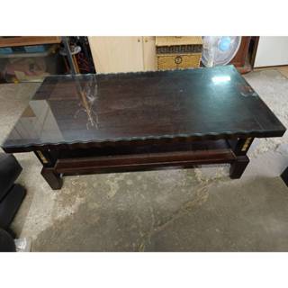 【銓芳傢俱】歐式古典 全實木茶几(附玻璃)-長127*寬67*高47cm 客廳茶几 沙發桌 客廳桌 茶几桌 矮桌 泡茶桌