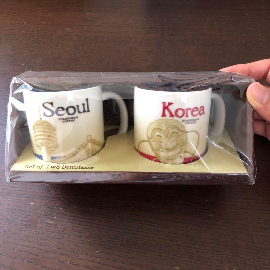韓國  Starbucks 星巴克 首爾   ICON 城市杯 對杯  馬克杯 Korea Seoul 迷你 小杯
