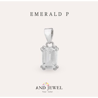 [AND] 透鋰長石 白色 長方 5*7mm 墜子 經典系列 Emerald P 天然寶石 珠寶銀飾 安的珠寶