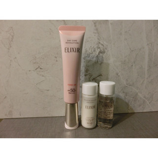 全新✅ elixir 怡麗絲爾 小粉管 膠原亮妍多效美肌乳(附膠原彈潤精華水乳) 美肌乳