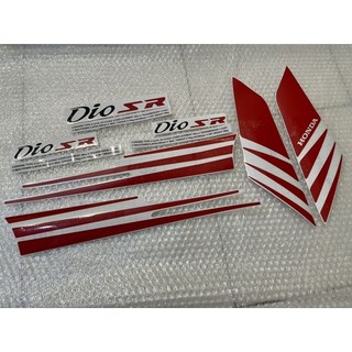 Dio 斜板專用 二代霧紅麵線車貼 一組10張