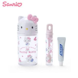三麗鷗【 SAS 日本限定 】凱蒂貓 HELLO KITTY 牙刷 ＆ 杯子套組