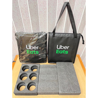 🏆全新Uber Eats保溫手提袋 8格杯架 6格杯架 玉米濃湯雙層杯架 uber手提袋 優食包 外送保溫袋