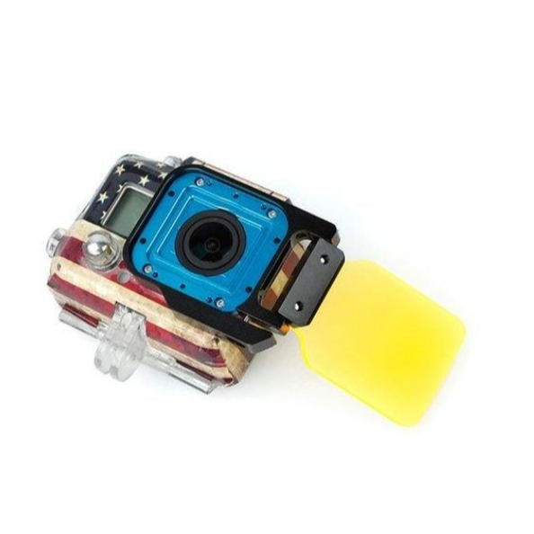 J014 SJCAM SJ4000 金屬框 濾鏡 SJ4000 專用 潛水必備 紅色 黃色