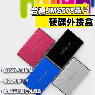 【快速出貨 臺灣JMS578晶片】鋁合金外殼 藍碩 USB 3.0 2.5吋 硬碟外接盒 9.5mm 4.9