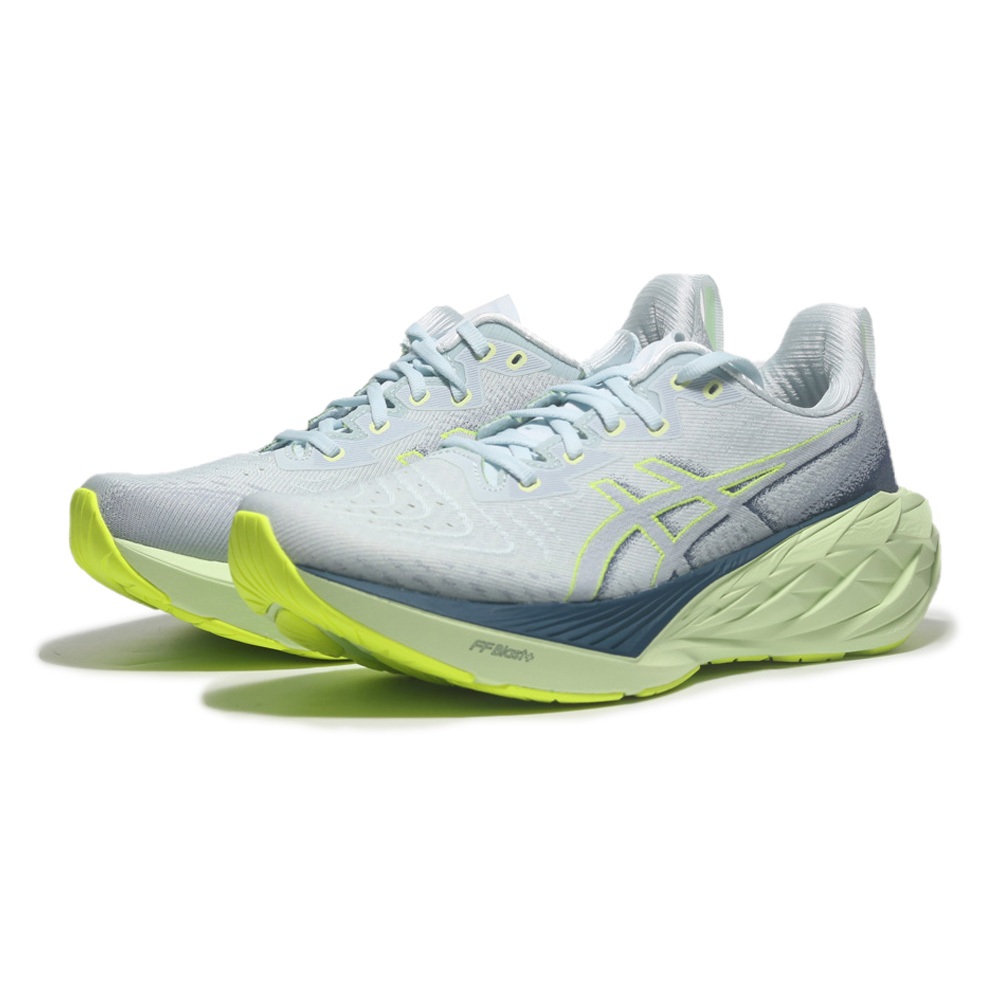 ASICS 慢跑鞋 NOVABLAST 4 灰綠 彈力型 頂級慢跑鞋 男 1011B693022
