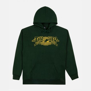 Thrasher x Antihero Mag Banner - Forest Green 連帽上衣*
