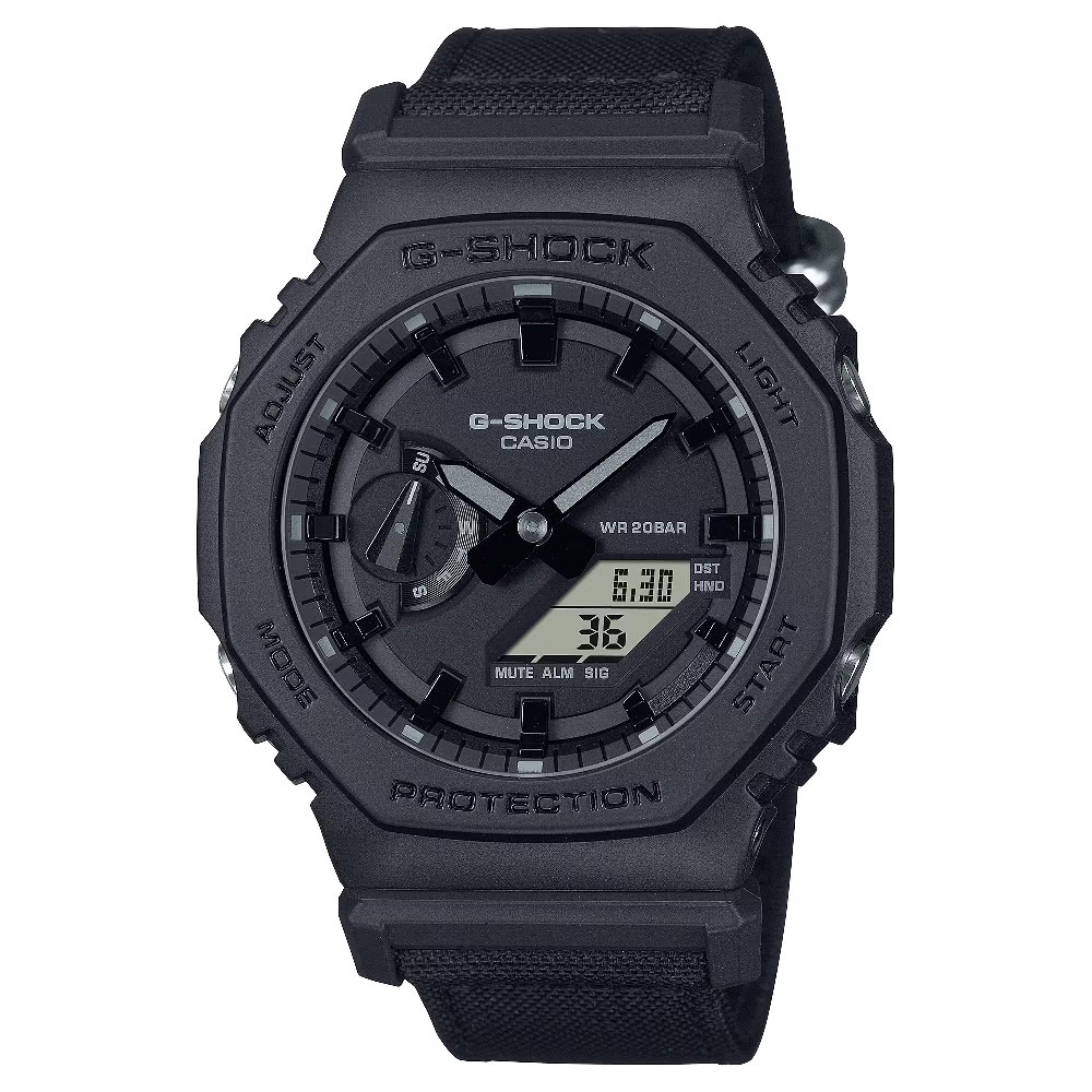 【CASIO】卡西歐 酷炫百搭風格八角形時尚腕錶 45.4mm GA-2100BCE-1A 台灣卡西歐保固一年