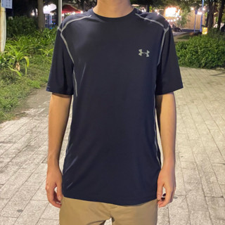 現貨 二手 男生 under armour ua 汗衫 LOGO 短袖上衣 休閒服 運動衫 運動上衣 T-Shirt