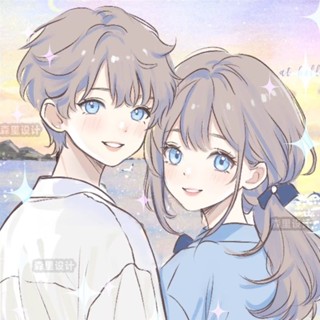 ☆米克喵☆Q版手繪頭像 結婚生日客製禮物 手繪頭像 森裡訂製小卡通風 全家福情侶寵物漫畫人物 真人照片手繪畫像設計