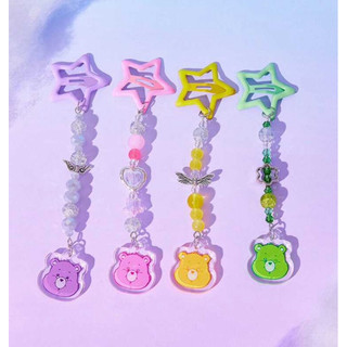 🌈 Care Bears 4入組 愛心珠片髮夾 現貨+預購