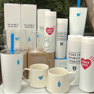 【現貨】藍瓶咖啡 BLUE BOTTLE × HUMAN MADE 聯名款 藍瓶 馬克杯 雙層玻璃杯 保溫杯