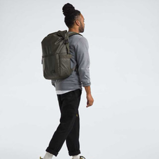 The North Face 北面 男女 防潑水 耐用 大容量 休閒後揹包 綠