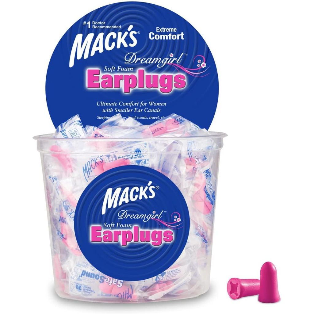 Mack's 粉紅色 Dreamgirl 耳塞 100對 30dB NRR 每副獨立包裝 Macks #193