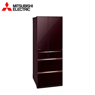 三菱電機冰箱 六門全鏡面美型旗艦款 玻璃鏡面 605L 極大容量 MR-WX61C BR水晶棕日本原裝【雅光電器商城】