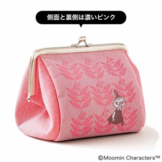 🍓寶貝日雜包🍓日本雜誌附錄 MOOMIN 嚕嚕米 亞美粉紅花朵口金包 口金收納包 錢包 手拿包 化妝包 零錢包