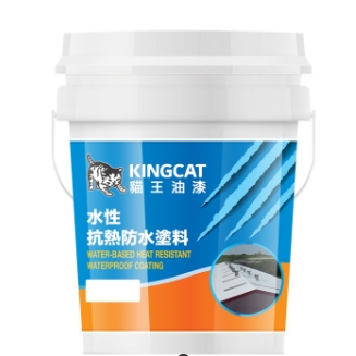 拾捌漆殿 - 貓王 K1-206亮光型抗熱防水塗料 / 白色 / 5加侖(桶)