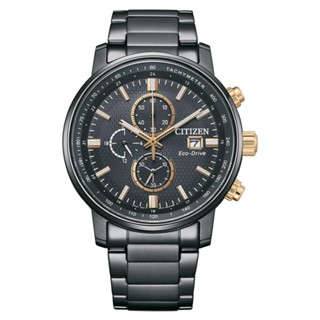 CITIZEN 星辰 (CA0846-81E) Chronograph亞洲限定 光動能 碼錶計時腕錶-黑